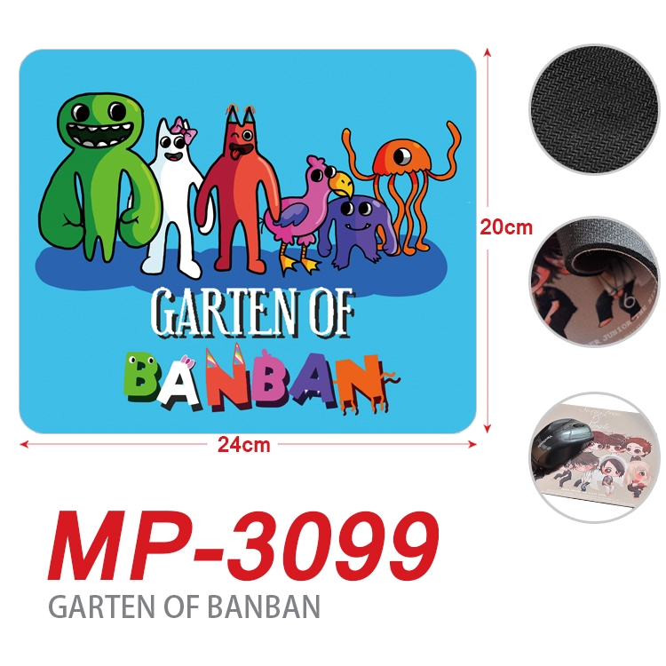 Garten of Banban Anime Full Color Printing Mouse Pad Unlocked 20X24cm price for 5 pcs MP-3099