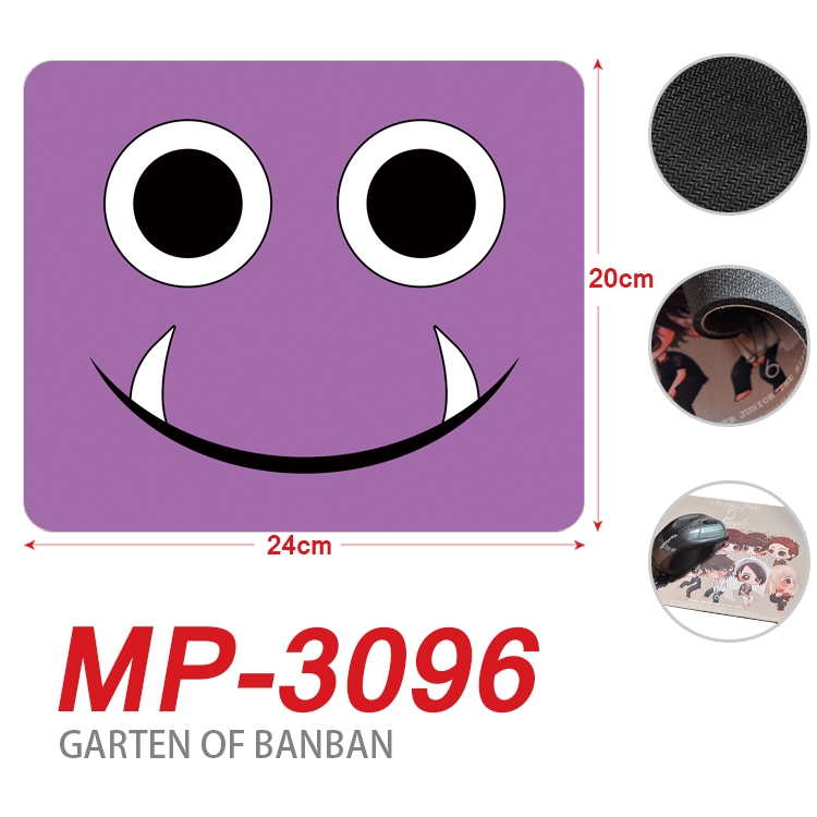 Garten of Banban Anime Full Color Printing Mouse Pad Unlocked 20X24cm price for 5 pcs MP-3096