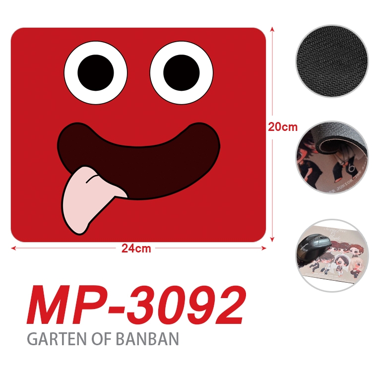 Garten of Banban Anime Full Color Printing Mouse Pad Unlocked 20X24cm price for 5 pcs  MP-3092