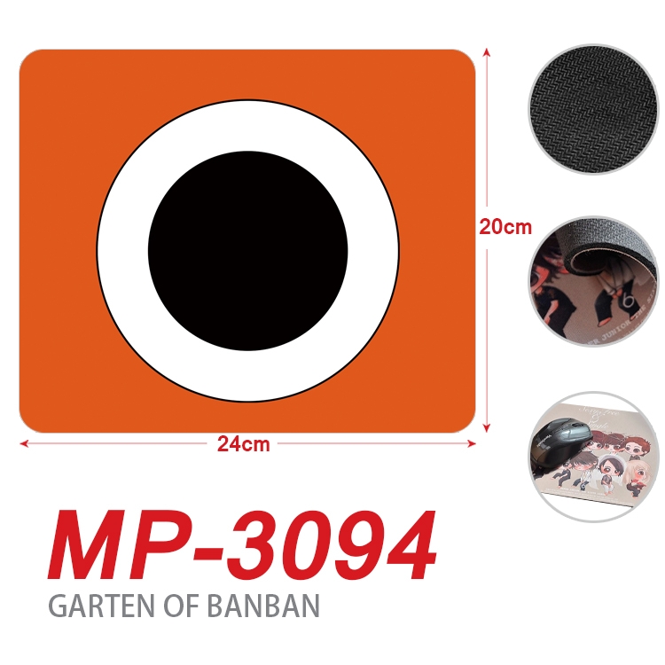 Garten of Banban Anime Full Color Printing Mouse Pad Unlocked 20X24cm price for 5 pcs MP-3094