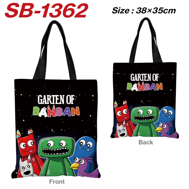 Garten of Banban Anime Canvas Handheld Shoulder Bag Handbag Shopping Bag 38X35CM SB-1362