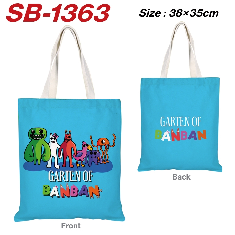 Garten of Banban Anime Canvas Handheld Shoulder Bag Handbag Shopping Bag 38X35CM  SB-1363