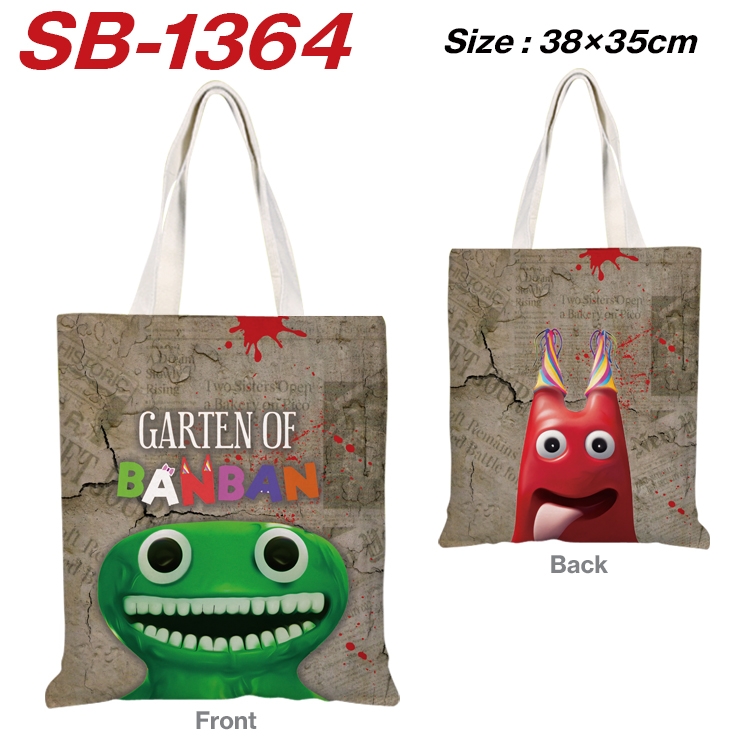 Garten of Banban Anime Canvas Handheld Shoulder Bag Handbag Shopping Bag 38X35CM  SB-1364