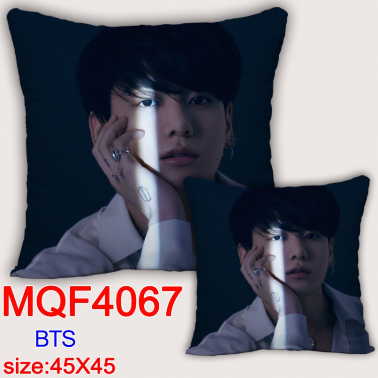 BTS Anime square full-color pillow cushion 45X45CM NO FILLING MQF-4067