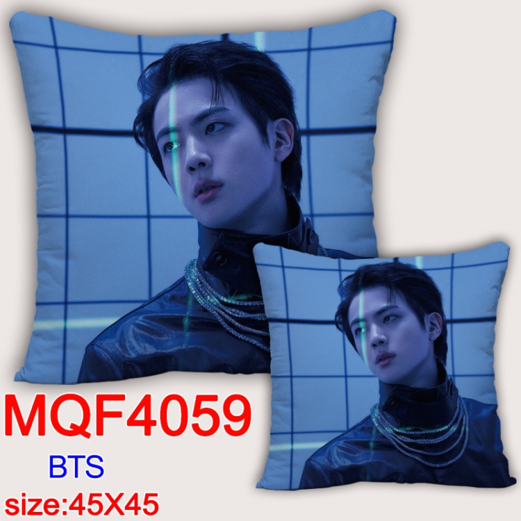 BTS Anime square full-color pillow cushion 45X45CM NO FILLING MQF-4059