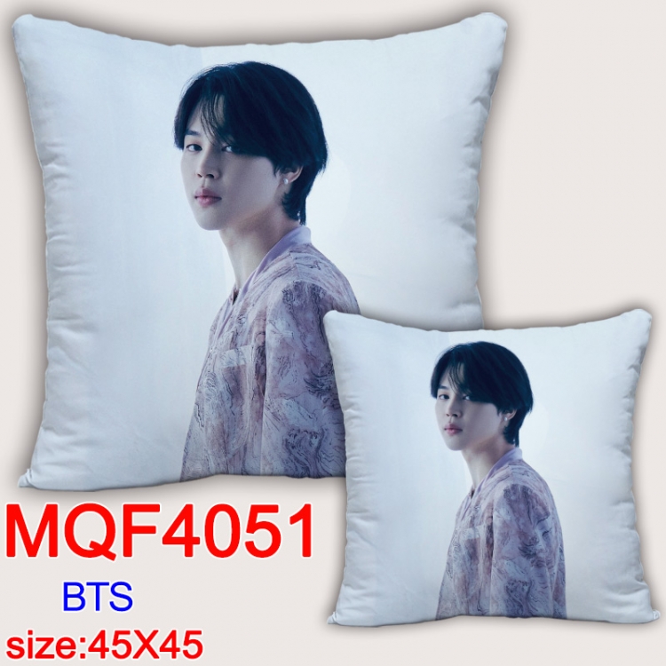 BTS Anime square full-color pillow cushion 45X45CM NO FILLING MQF-4051