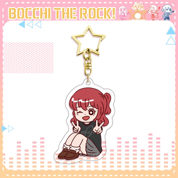 Bocchi the Rock star ring acrylic pendant bag pendant key ring price for 5 pcs