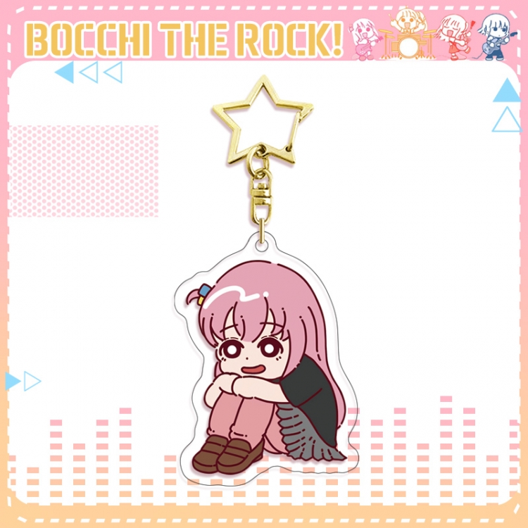 Bocchi the Rock star ring acrylic pendant bag pendant key ring price for 5 pcs