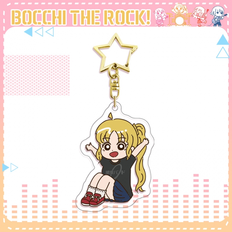 Bocchi the Rock star ring acrylic pendant bag pendant key ring price for 5 pcs