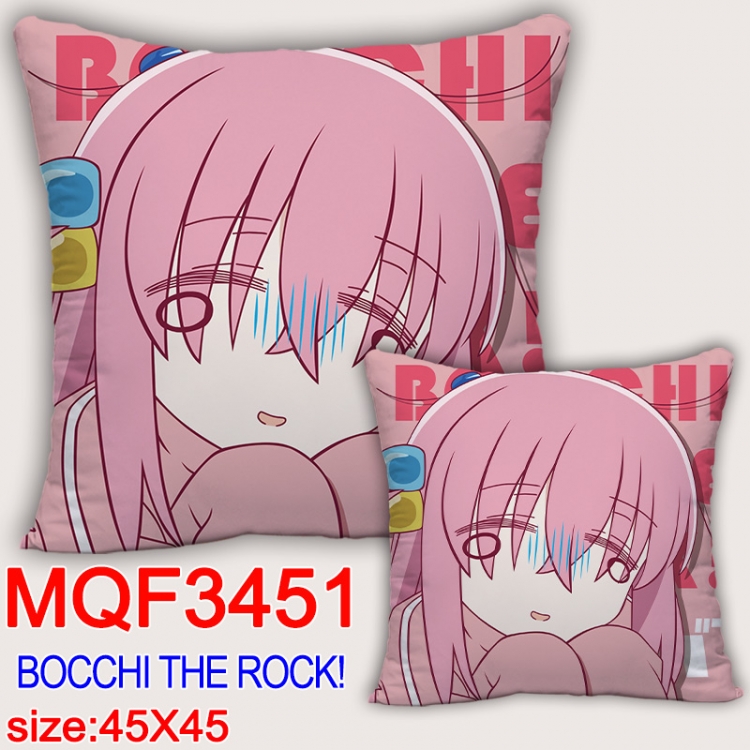 Bocchi the Rock  Anime square full-color pillow cushion 45X45CM NO FILLING MQF-3451