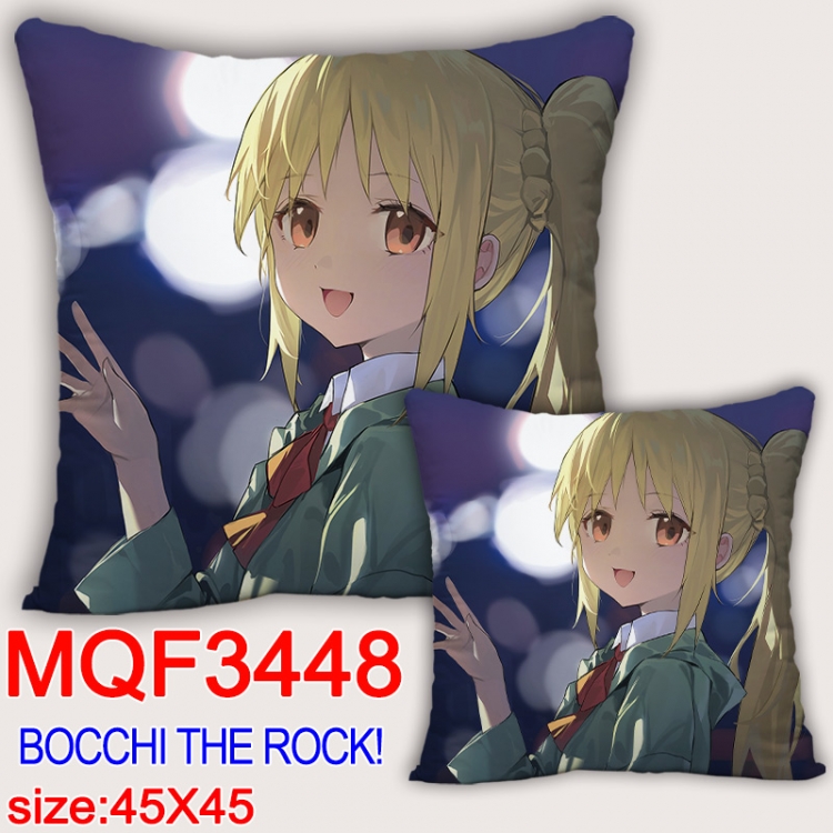 Bocchi the Rock Anime square full-color pillow cushion 45X45CM NO FILLING MQF-3448