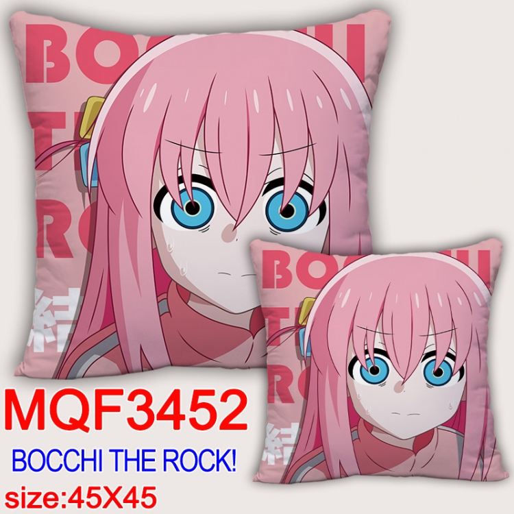 Bocchi the Rock Anime square full-color pillow cushion 45X45CM NO FILLING MQF-3452