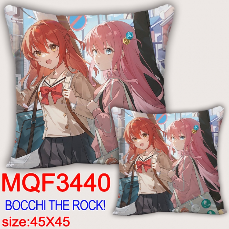 Bocchi the Rock Anime square full-color pillow cushion 45X45CM NO FILLING MQF-3440