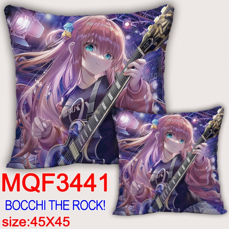 Bocchi the Rock Anime square full-color pillow cushion 45X45CM NO FILLING MQF-3441