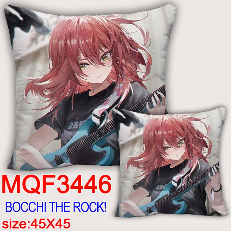 Bocchi the Rock Anime square full-color pillow cushion 45X45CM NO FILLING MQF-3446