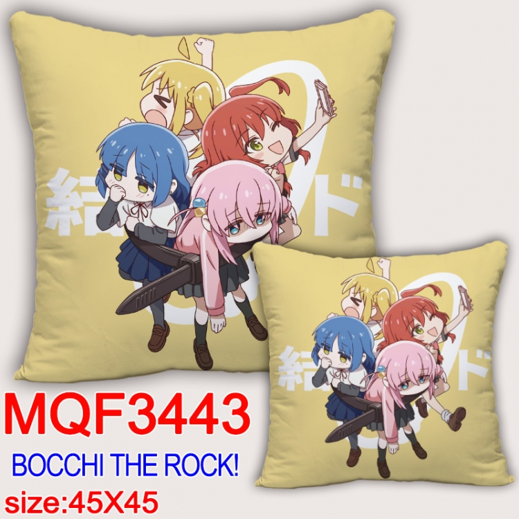 Bocchi the Rock Anime square full-color pillow cushion 45X45CM NO FILLING  MQF-3443