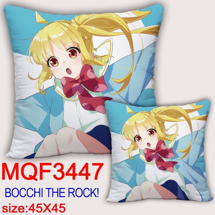 Bocchi the Rock Anime square full-color pillow cushion 45X45CM NO FILLING MQF-3447