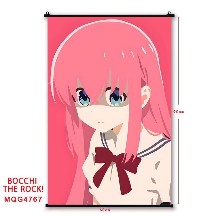 Bocchi the Rock  Anime black Plastic rod Cloth painting Wall Scroll 60X90CM MQG-4767