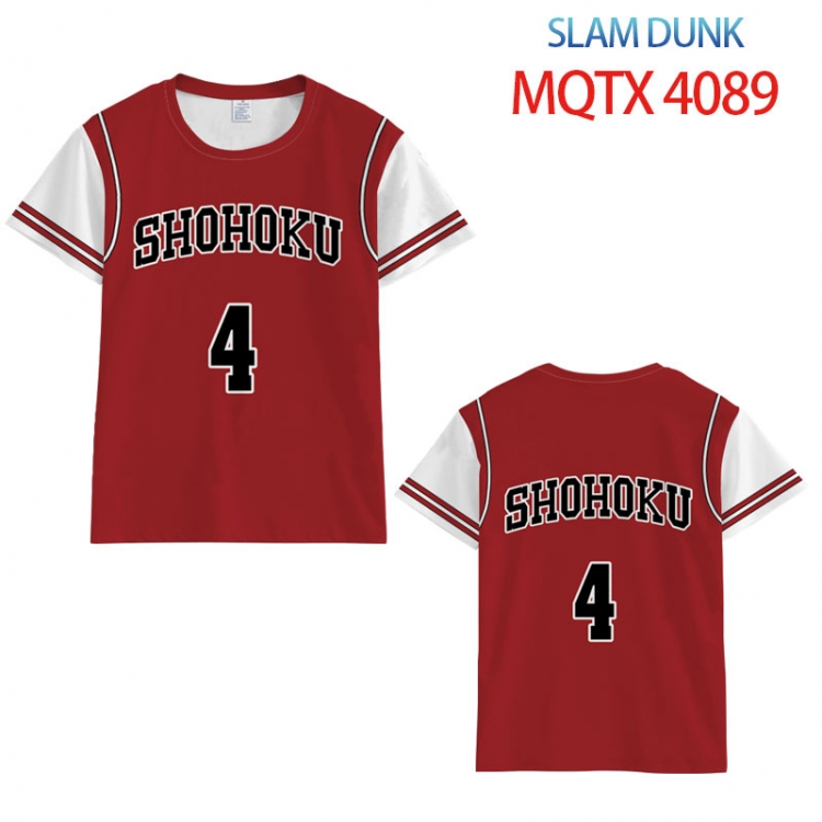 Slam Dunk full color printed short-sleeved T-shirt from 2XS to 5XL MQTX-4089