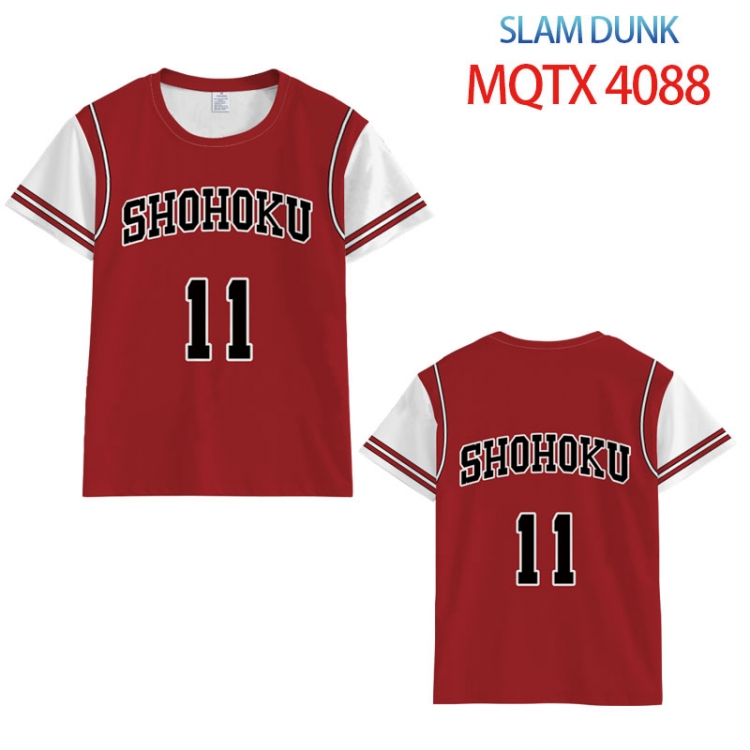 Slam Dunk full color printed short-sleeved T-shirt from 2XS to 5XL MQTX-4088