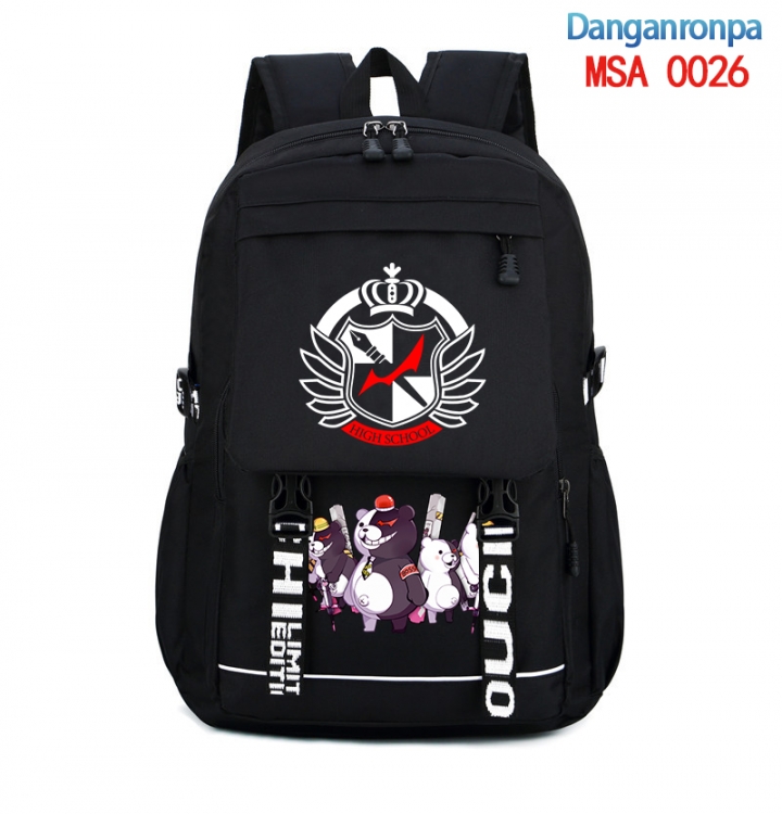 Dangan-Ronpa Animation trend large capacity travel bag backpack 31X46X14cm MSA-0026