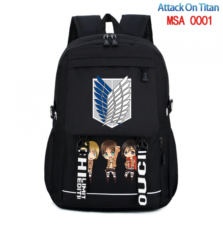 Shingeki no Kyojin Animation trend large capacity travel bag backpack 31X46X14cm MSA-0001