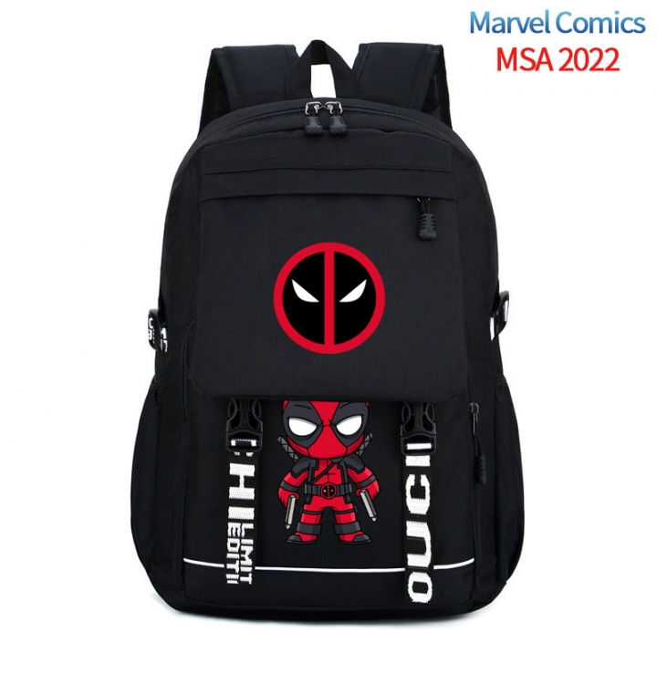 Deadpool Animation trend large capacity travel bag backpack 31X46X14cm MSA-2022