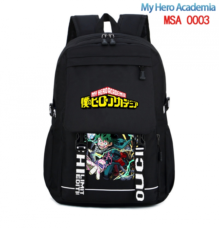 My Hero Academia Animation trend large capacity travel bag backpack 31X46X14cm MSA-0003