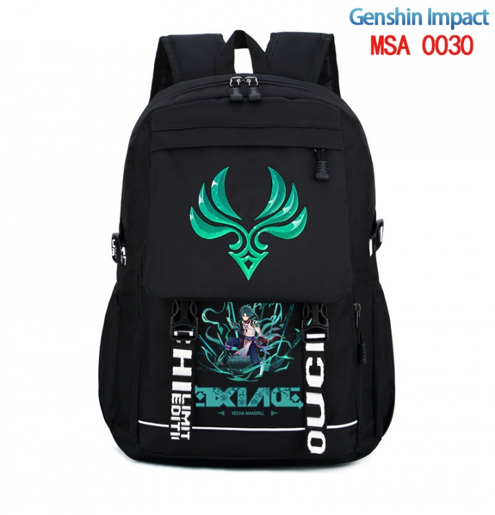 Genshin Impact Animation trend large capacity travel bag backpack 31X46X14cm MSA-0030