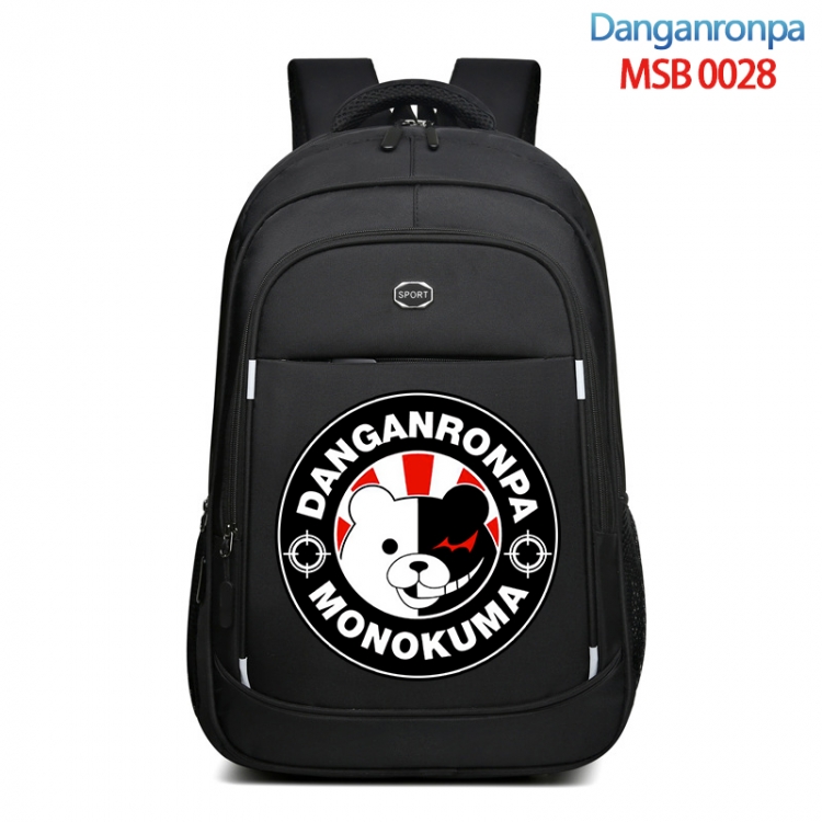 Dangan-Ronpa Anime fashion Oxford noodle backpack backpack travel bag 35x21x55cm MSB-0028