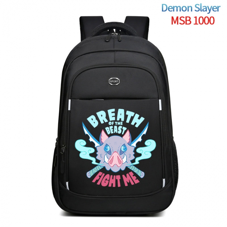 Demon Slayer Kimets Anime fashion Oxford noodle backpack backpack travel bag 35x21x55cm MSB-1000