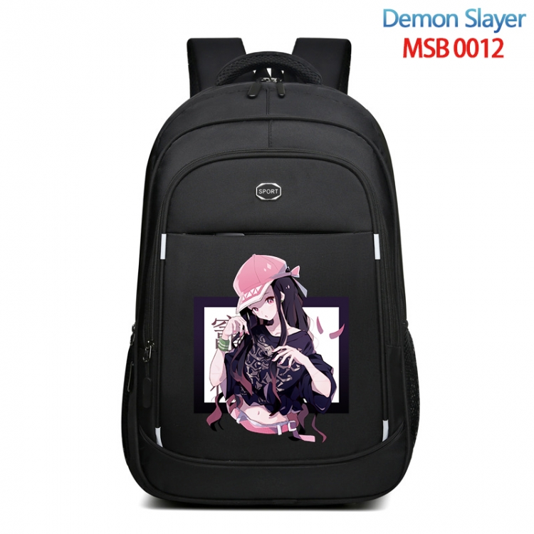 Demon Slayer Kimets Anime fashion Oxford noodle backpack backpack travel bag 35x21x55cm MSB-0012