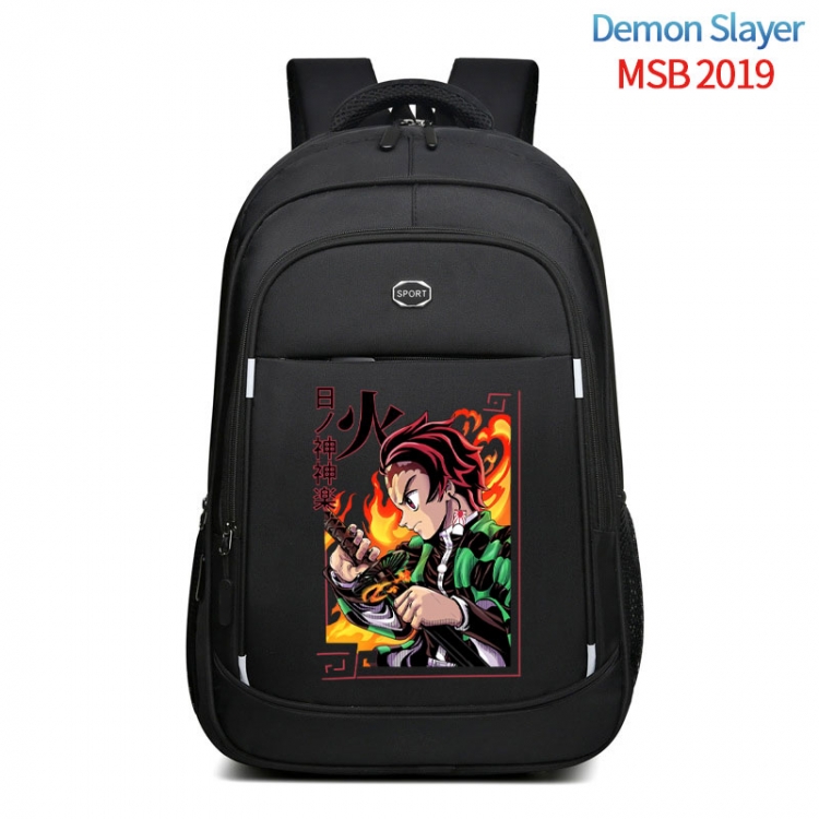 Demon Slayer Kimets Anime fashion Oxford noodle backpack backpack travel bag 35x21x55cm MSB-2019