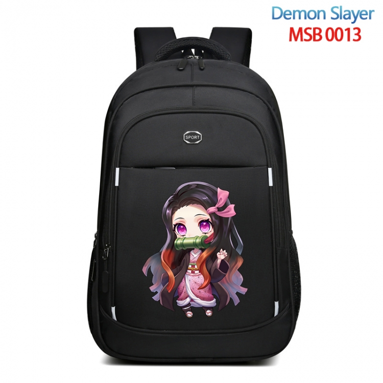 Demon Slayer Kimets Anime fashion Oxford noodle backpack backpack travel bag 35x21x55cm MSB-0013