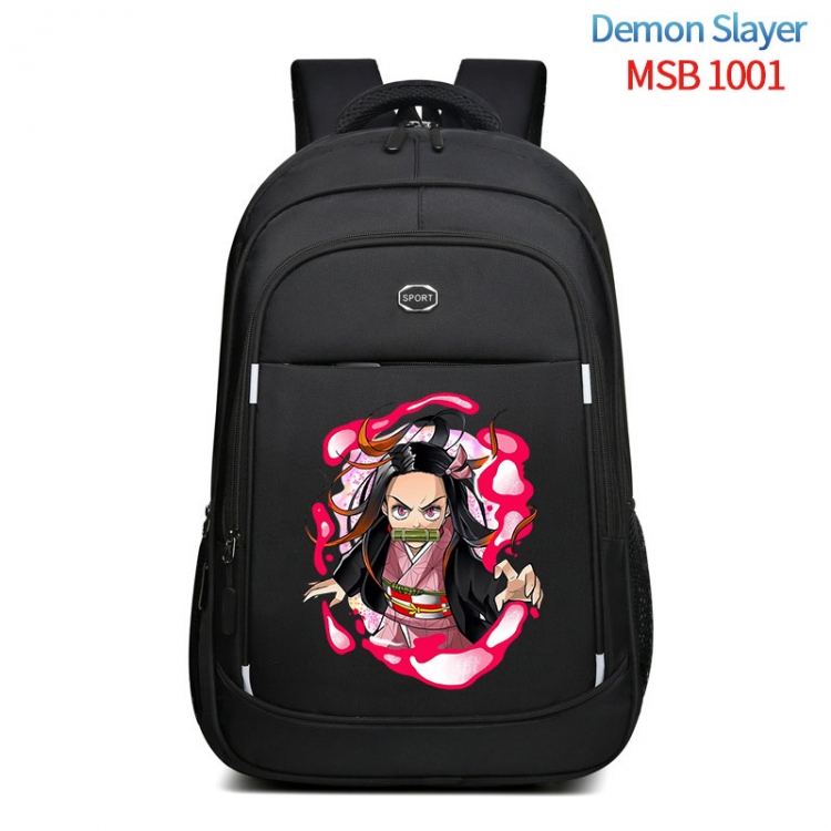 Demon Slayer Kimets Anime fashion Oxford noodle backpack backpack travel bag 35x21x55cm MSB-1001