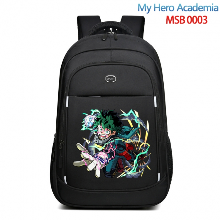 My Hero Academia Anime fashion Oxford noodle backpack backpack travel bag 35x21x55cm MSB-0003