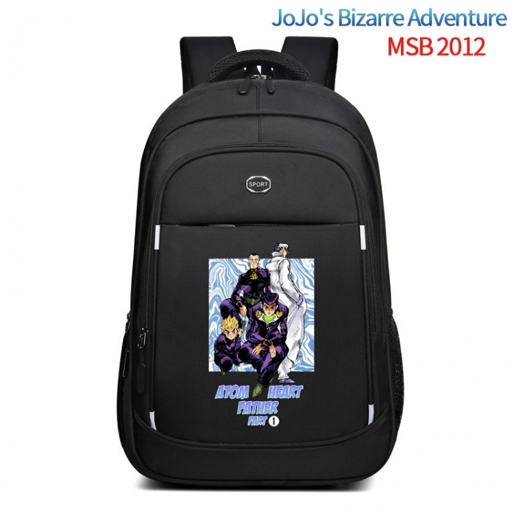 JoJos Bizarre Adventure Anime fashion Oxford noodle backpack backpack travel bag 35x21x55cm MSB-2012