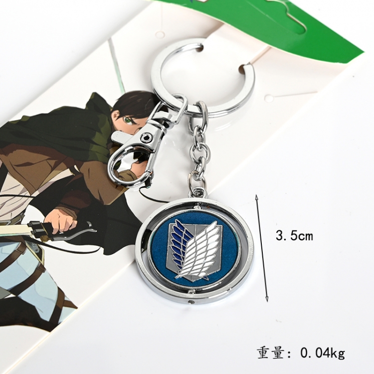 Shingeki no Kyojin Anime surrounding rotation keychain pendant  price for 5 pcs