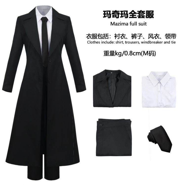 Chainsaw man 4-piece anime cosplay costume  from S to 2XL price for 2 pcs
