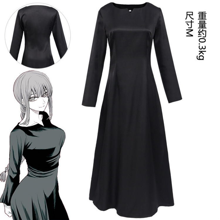 Chainsaw man Macma black dress anime cosplay costume  from S to 2XL price for 2 pcs