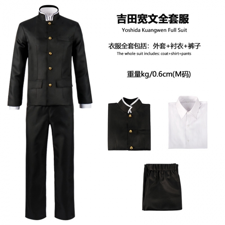 Chainsaw man 3-piece anime cosplay costume  from S to 2XL price for 2 pcs