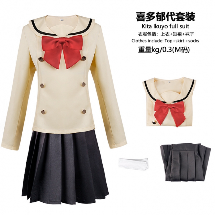 Bocchi the Rock  anime cosplay costume  from S to 2XL price for 2 pcs
