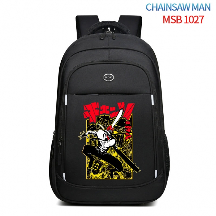 Chainsaw man Anime fashion Oxford noodle backpack backpack travel bag 35x21x55cm MSB-1027