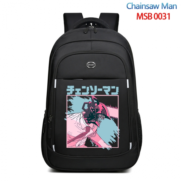 Chainsaw man Anime fashion Oxford noodle backpack backpack travel bag 35x21x55cm MSB-0031