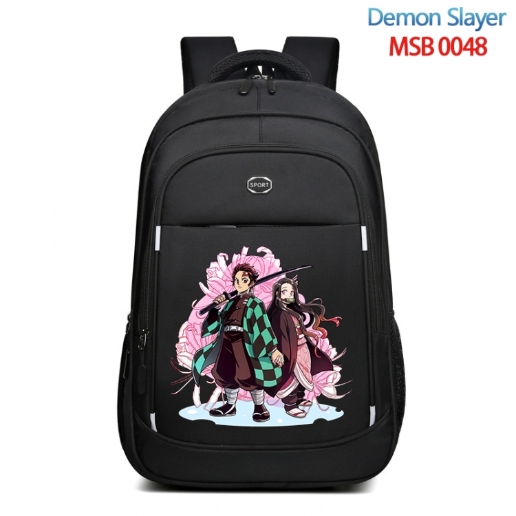 Demon Slayer Kimets Anime fashion Oxford noodle backpack backpack travel bag 35x21x55cm MSB-0048