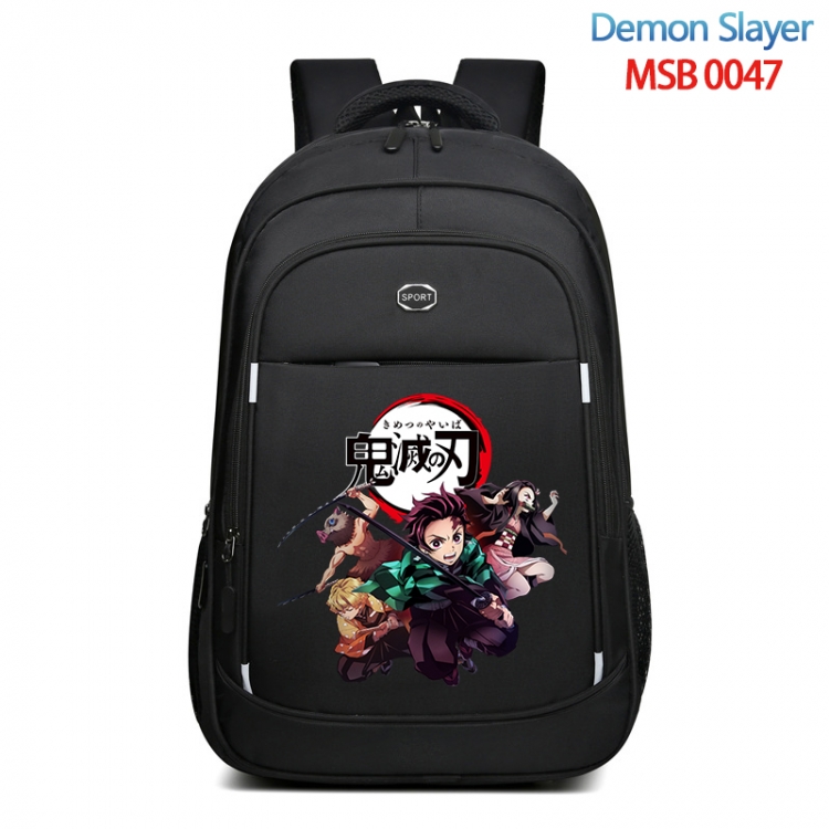 Demon Slayer Kimets Anime fashion Oxford noodle backpack backpack travel bag 35x21x55cm  MSB-0047