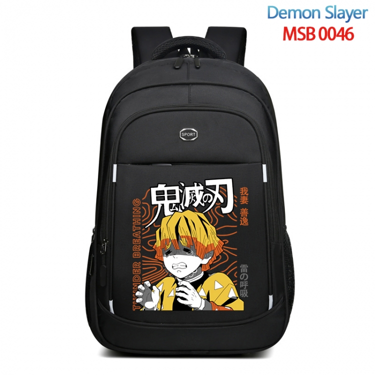 Demon Slayer Kimets Anime fashion Oxford noodle backpack backpack travel bag 35x21x55cm MSB-0046