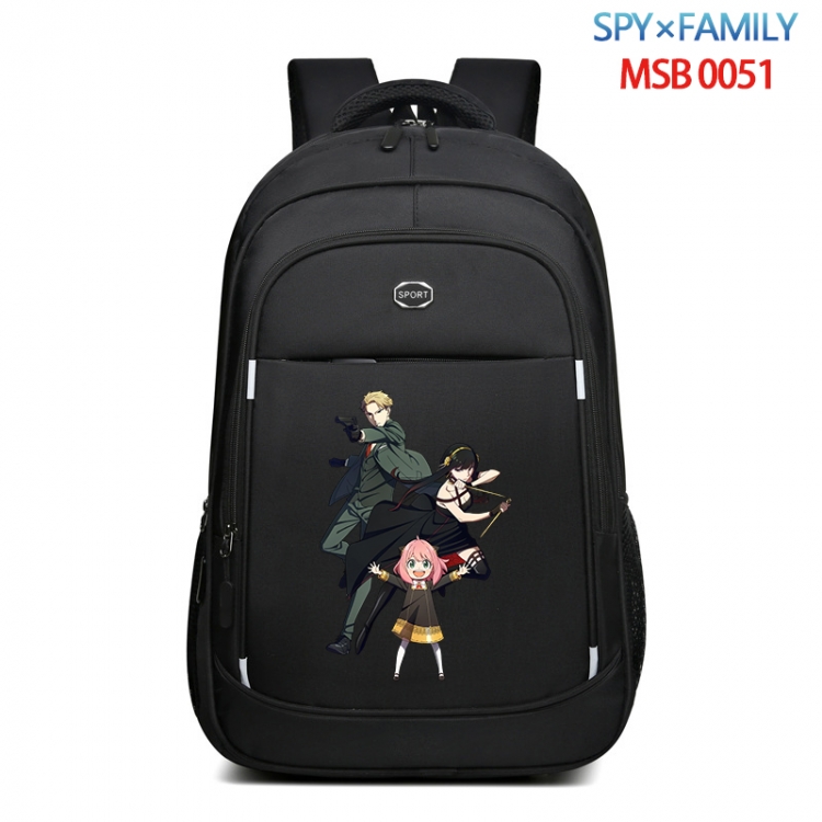 SPY×FAMILY Anime fashion Oxford noodle backpack backpack travel bag 35x21x55cm MSB-0051