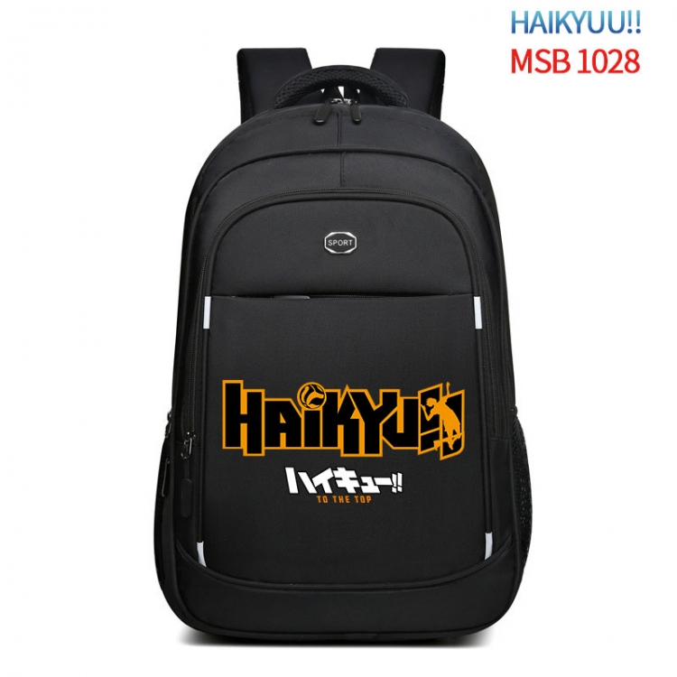 Haikyuu!! Anime fashion Oxford noodle backpack backpack travel bag 35x21x55cm  MSB-1028