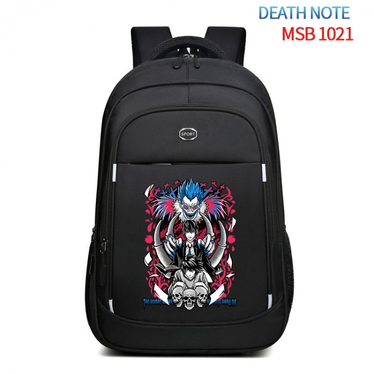 Death note Anime fashion Oxford noodle backpack backpack travel bag 35x21x55cm  MSB-1021